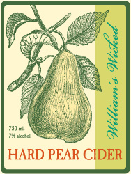 William's Wicked Pear Cider Label