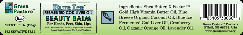 Green Pasture Products Beauty Balm Label