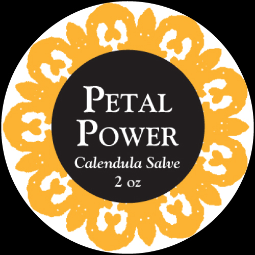 Petal Power Calendula Salve Label