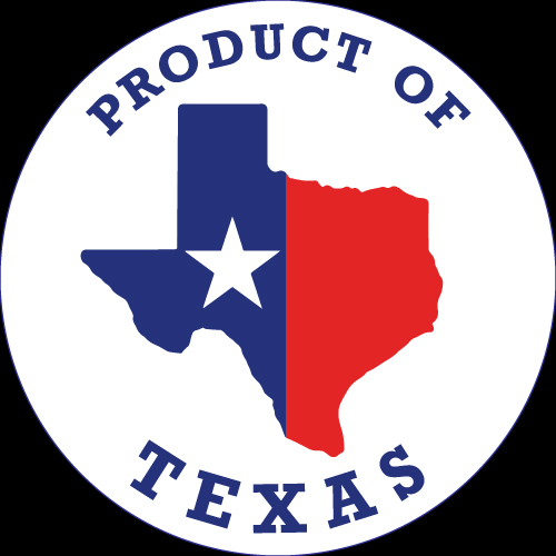 Product of Texas Label