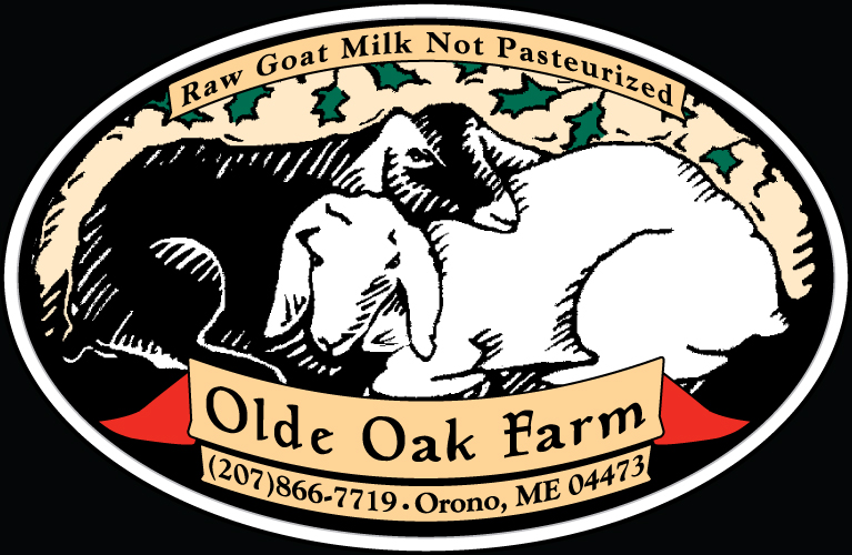 Olde Oak Farm Raw Goat Milk Label