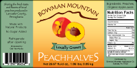 Bowman Mountain Peach Halves