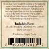 Imladris Farm Blueberry Jam Back Label