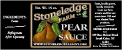Stoneledge Farm Pear Sauce