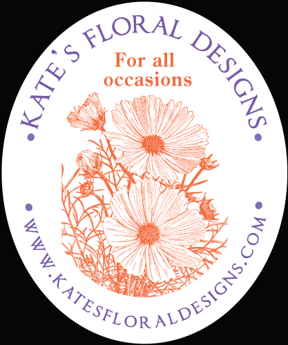 Kate's Floral Designs Label