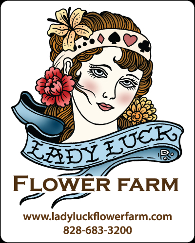 Lady Luck Flower Farm Label