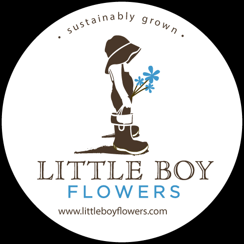 Little Boy Flowers Label