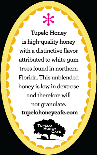 Tupleo Honey Cafe Back Label