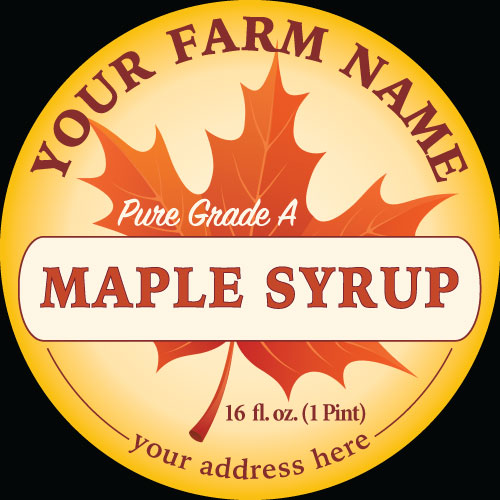 Maple-1 Label Design to Purchase