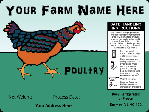 Poultry-13 All Natural Poultry Labels