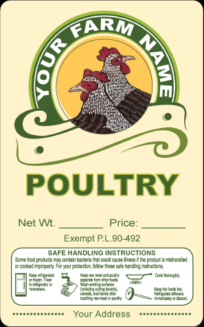 Poultry-5 Pasture Raised Poultry Labels