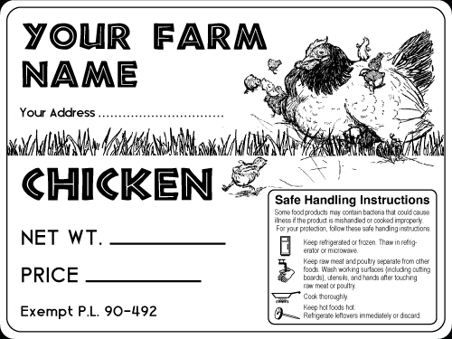 Poultry-7 Pasture Raised Chicken Labels