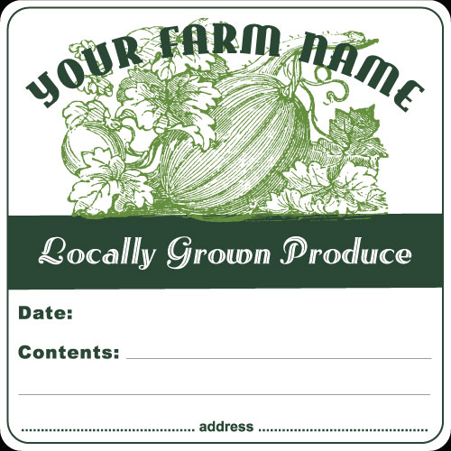 Farm-2 Locally Grown Produce Label