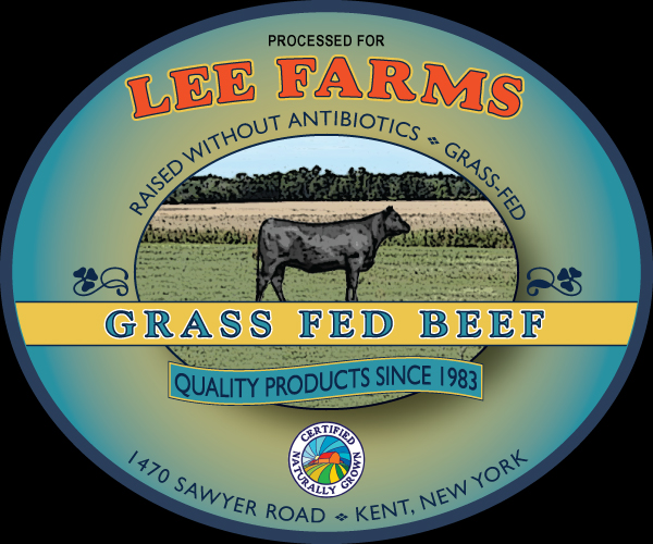 Lee Farms Grass-Fed Beef Label