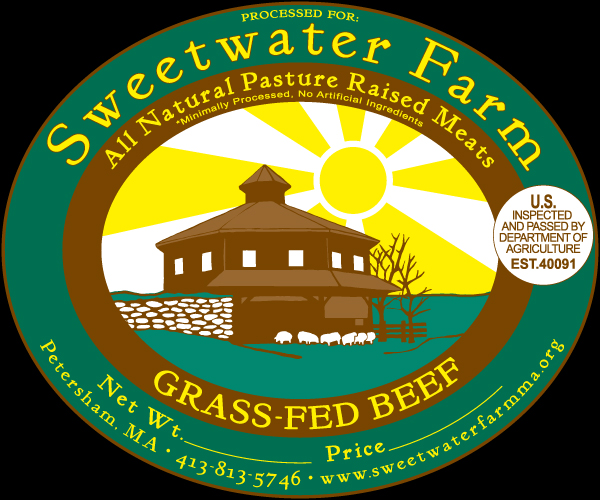 Sweetwater Farm All Natural Pasture Raised Meat Label
