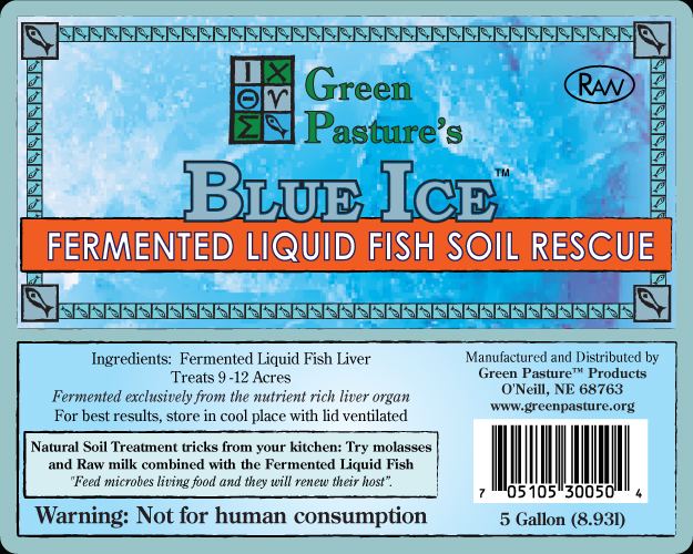 Green Pasture Fermented Liquid Fish Soil Liquid Label