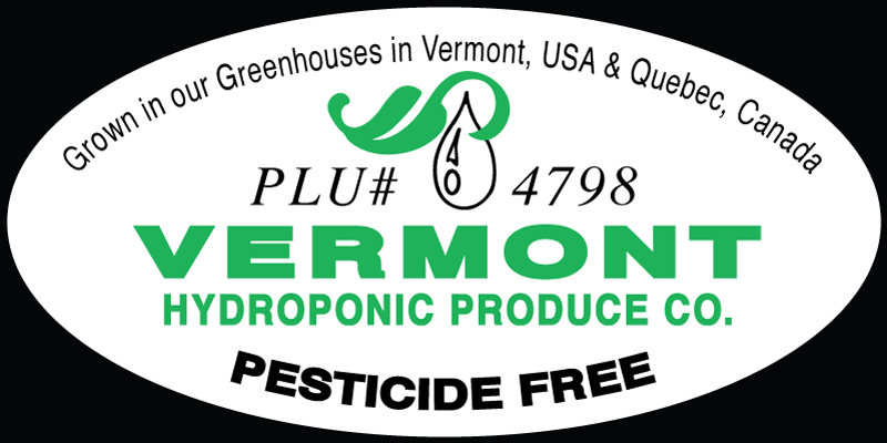 Vermont Hydroponic PLU Label