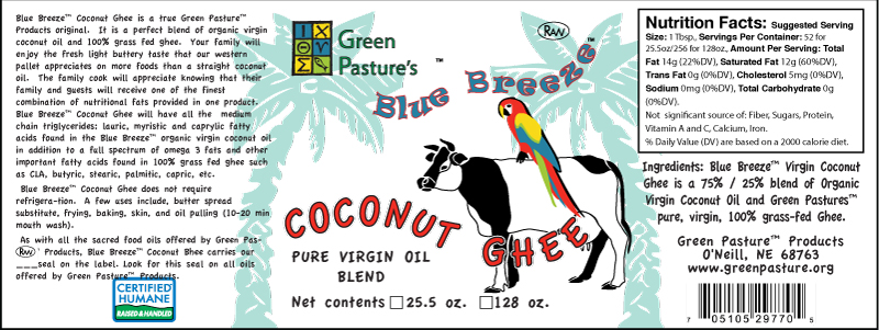 Coconut Ghee - Value Added Label