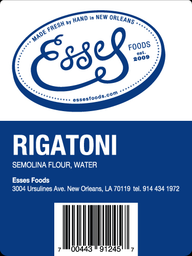 Esses Pasta - Value Added Label