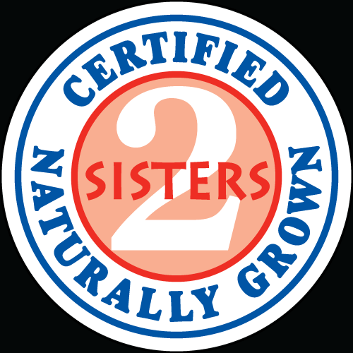 2 Sisters Certified Naturally Grown Vegetable Label