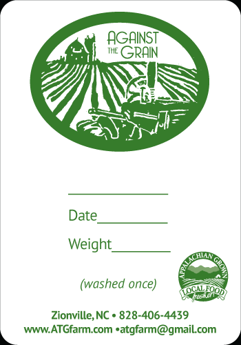 Against the Grain Greens - Produce Label