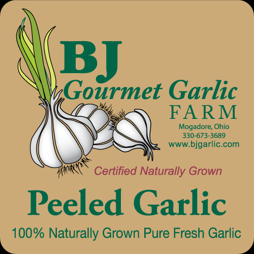 BJ Gourmet Garlic - Vegetable Label